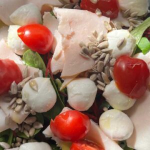 Salade gerookte kip
