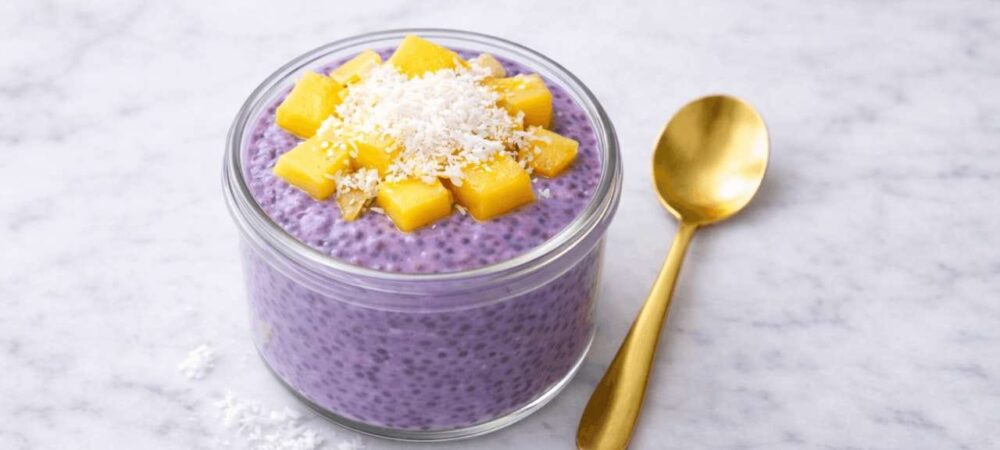 Ube chiapudding