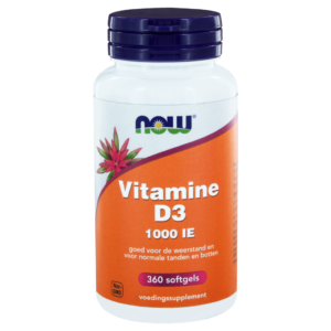 NOW Vitamine D3 1000 IE – 360 softgels