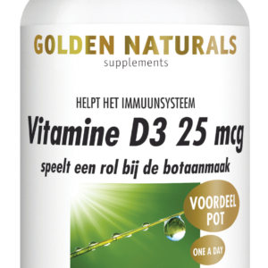 Golden Naturals Vitamine D3 25 mcg – 360 softgels