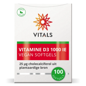Vitals Vitamine D3 3000 IE Vegan – 100 softgels