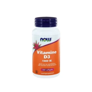 NOW Vitamine D3 1000 IE Softgels – 360 stuks