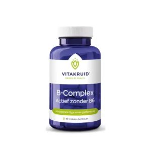 VitaKruid B-Complex Actief zonder B6 – 90 capsules