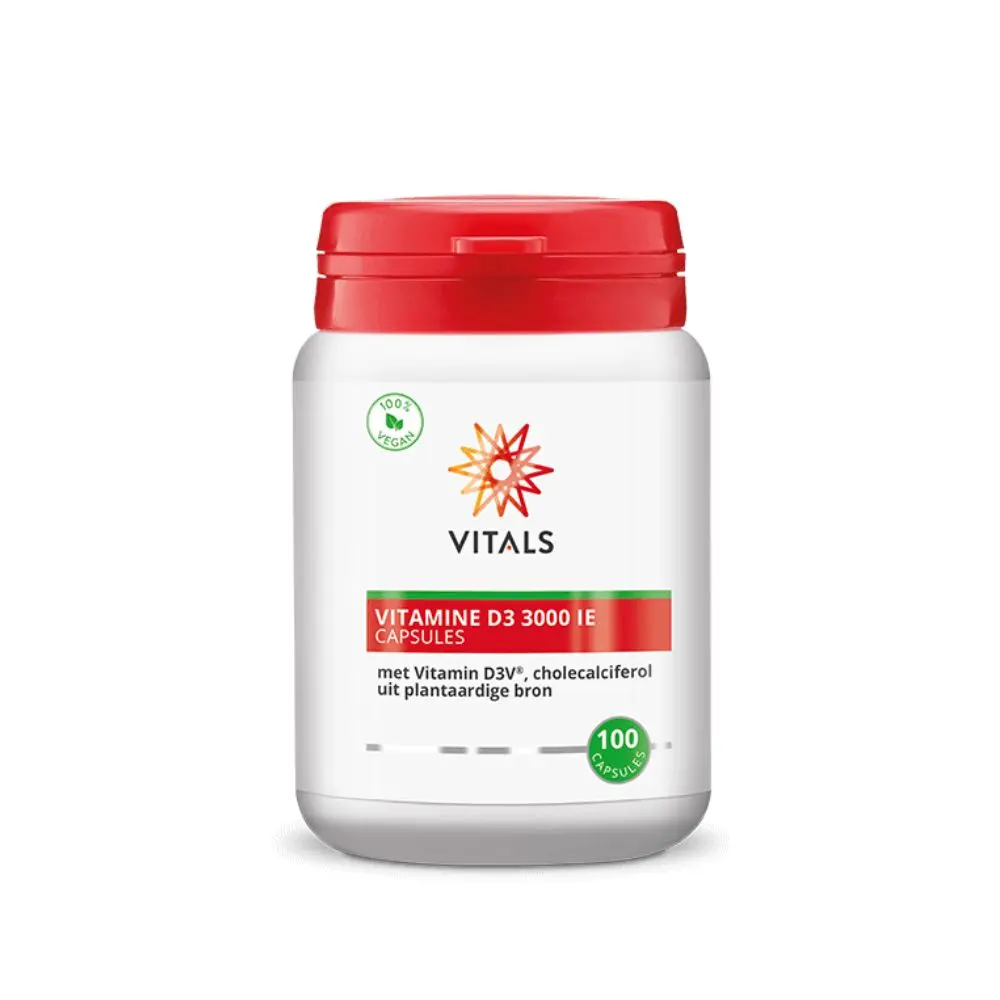 Vitals Vitamine D3 3000 IE Vegan – 100 softgels